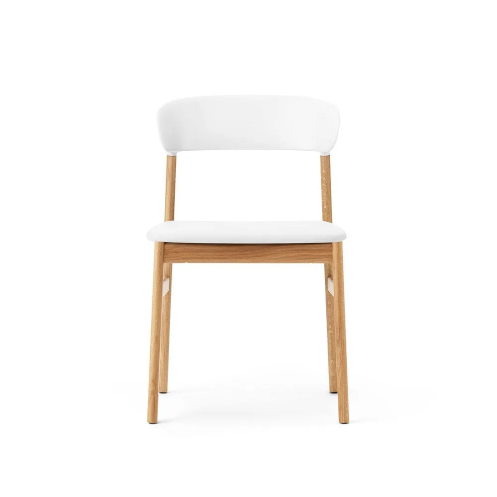 Normann Copenhagen Herit Dining Chair Spectrum White Leather Oak Legs 2