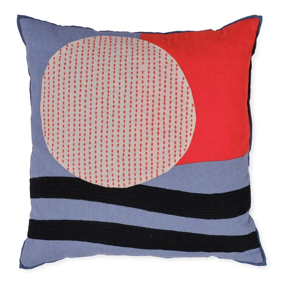 Heal's + LF Markey Heal's + L.F.Markey Cushion Blue & Orange 2