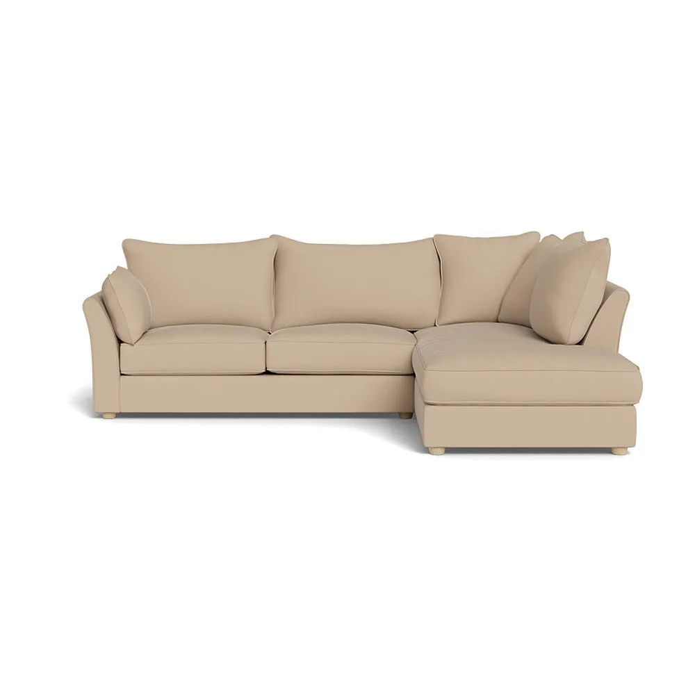 Heal's Tailor Right Hand Facing Corner Sofa Capelo Linen-Cotton Bamboo Natural Feet 1