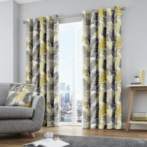 Fusion Tropical Eyelet Curtains 2