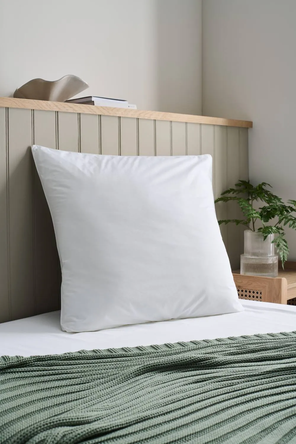 CHRISTY 'Cloud Loft' Luxurious Micro Loft Medium Firm Square Pillow in White