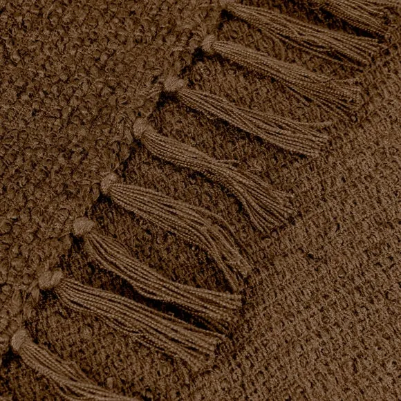 Yard Candar Cosy Woven Tassel Throw Blanket 2