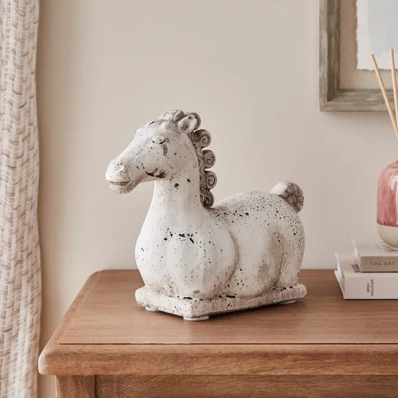 Concrete Horse Ornament