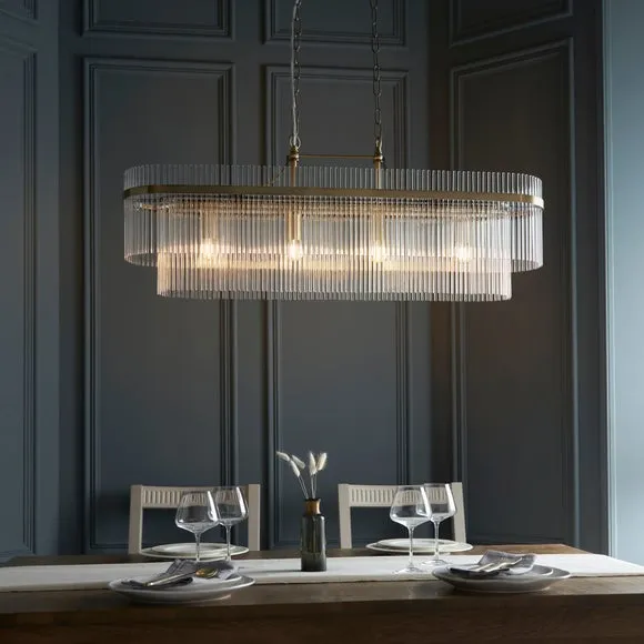 Vogue Langdon Art Deco 4 Light Adjustable Pendant Light