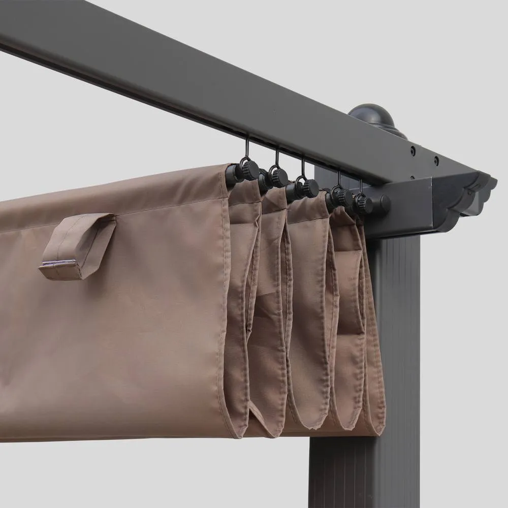 sweeek Replacement 3x4m pergola canopy roof in Beige 4