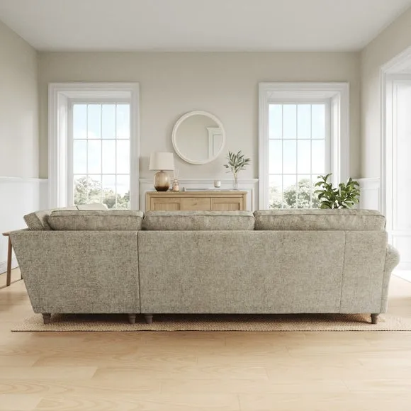 Flori Chunky Chenille Corner Sofa 3