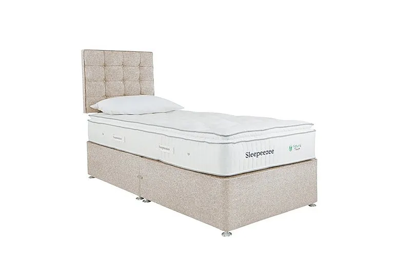 Natural Touch 2000 Pillowtop Divan Set - Single - Tweed Cream
