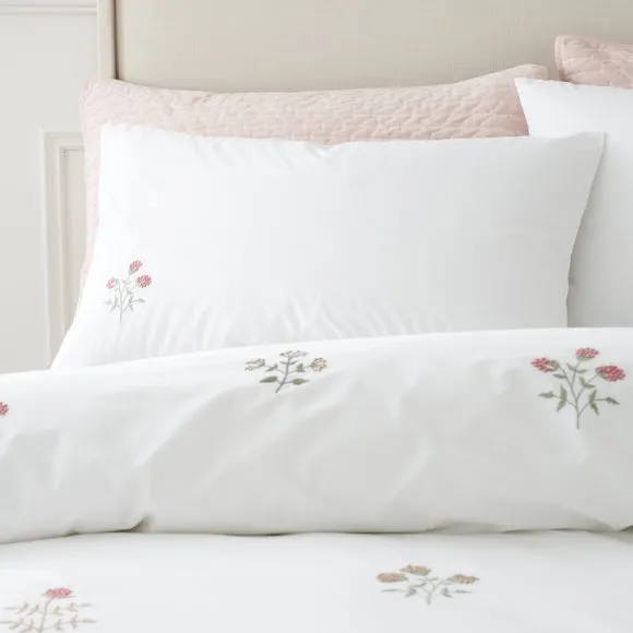 Bianca Fine Linens Adeline Floral 100% Cotton Duvet Cover & Pillowcase Set 4