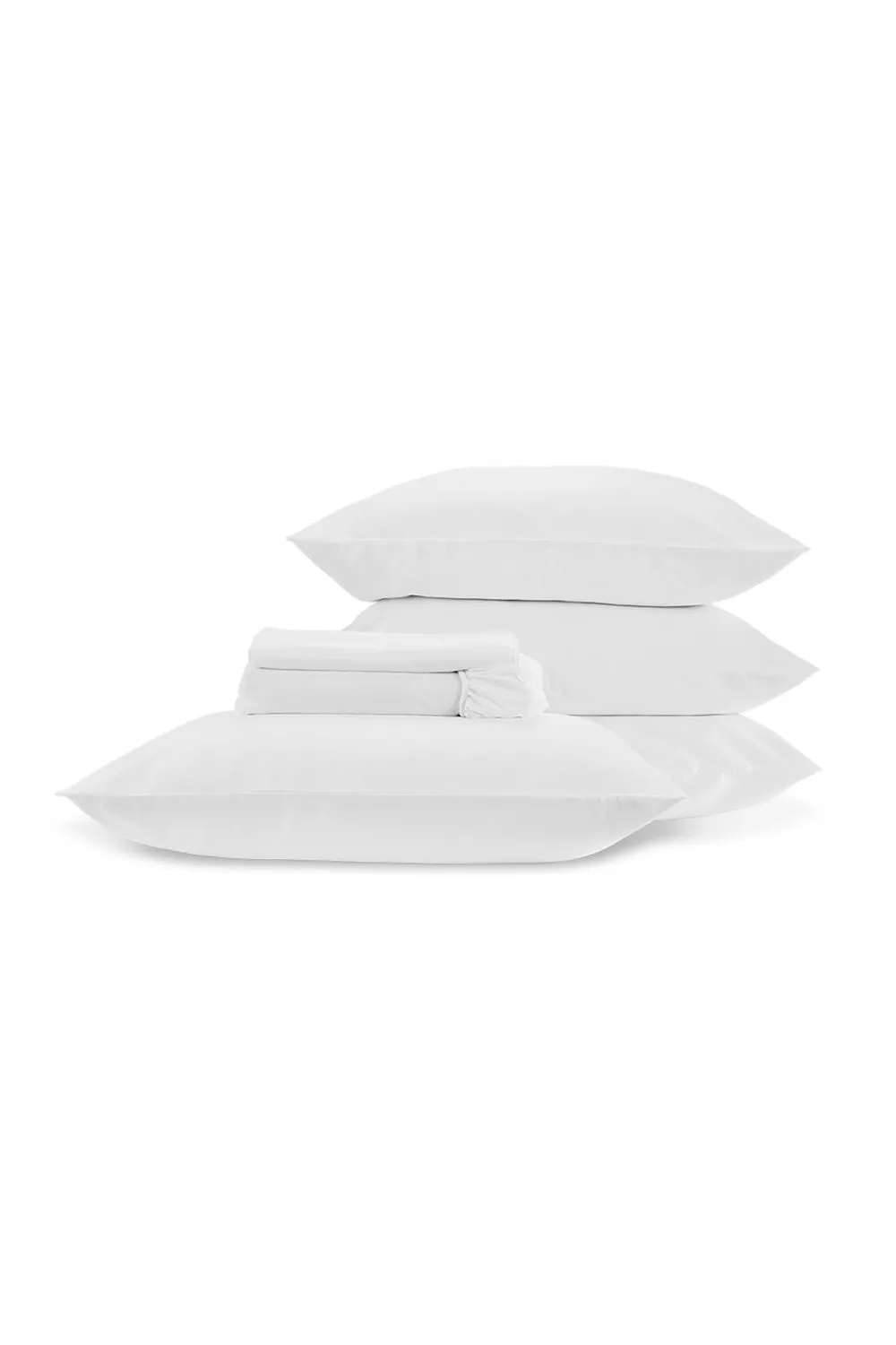 CHRISTY 400TC Luxury Cotton Sateen Plain Dye Full Sheet Bundle in White