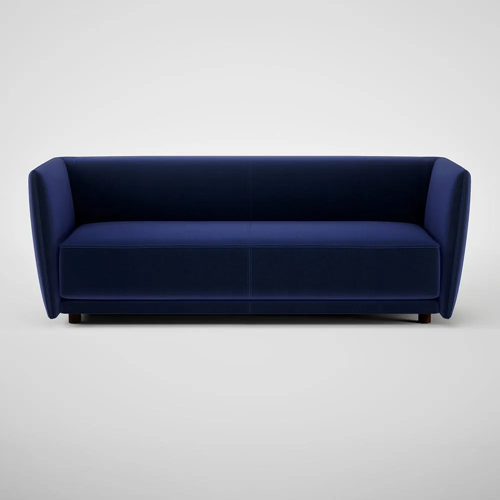 Heal's Valley 3 Seater Sofa Nobilis Velvet Neptune 2