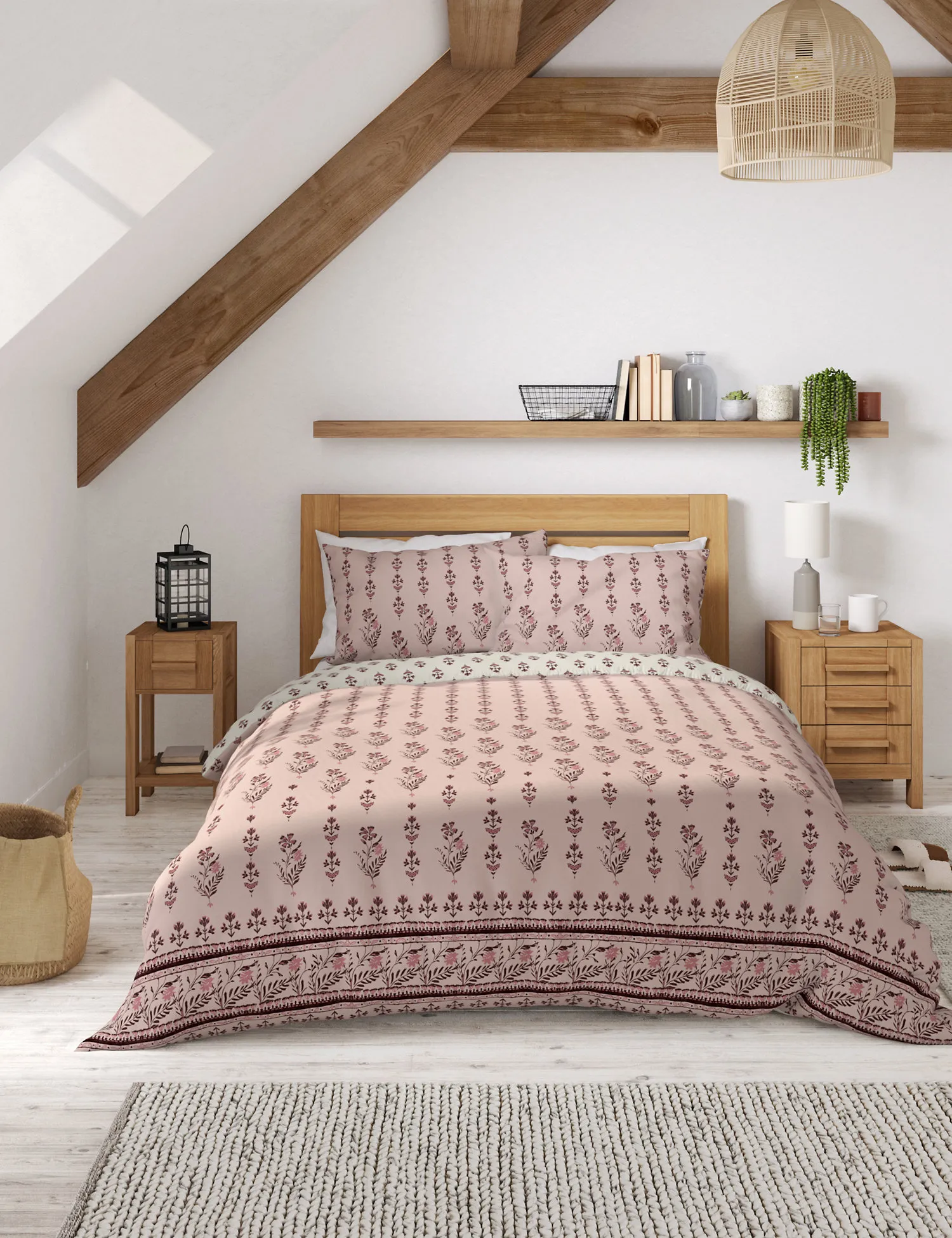 M&S Cotton Mix Batik Bedding Set