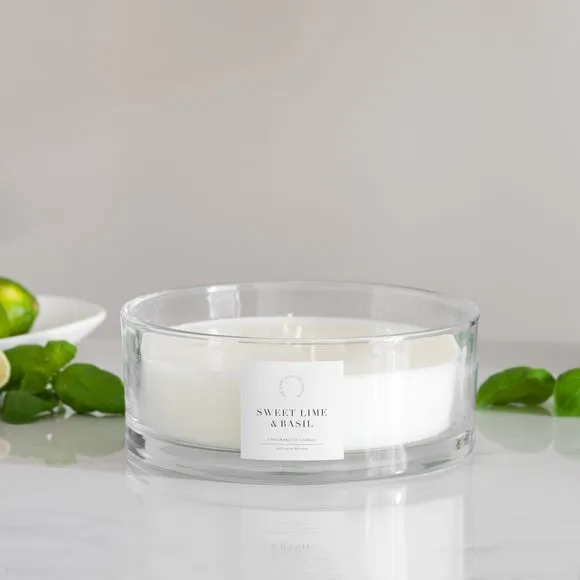 Simplicity Collection Lime and Basil Multiwick Candle 2