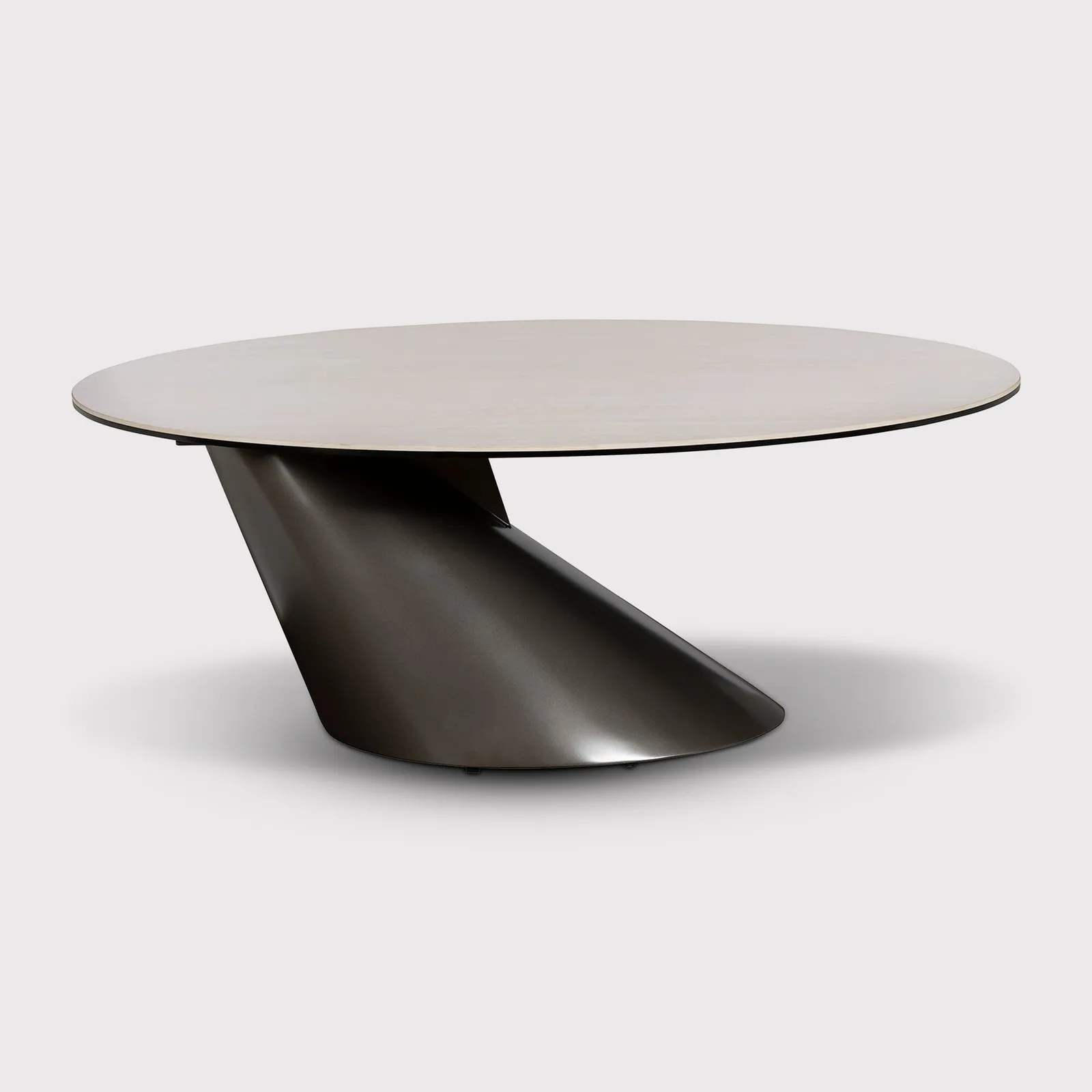 Halcyon Coffee Table 120X80X45 Cm, Round, White Ceramic | Barker & Stonehouse