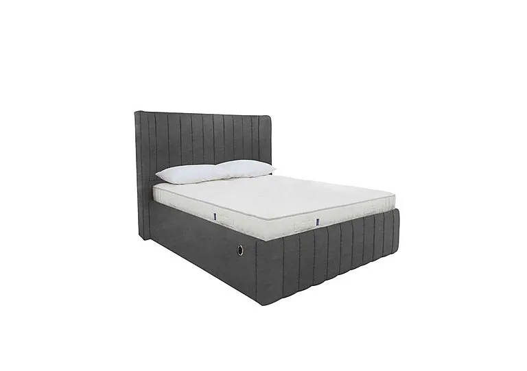Eira Low Foot End Electric Ottoman Bed Frame - Super King - Savannah Coal