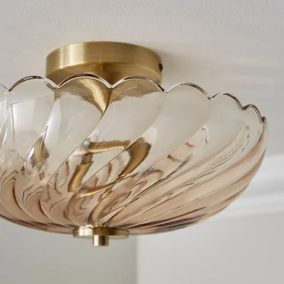 Lucille 2 Light Semi Flush Ceiling Light 4