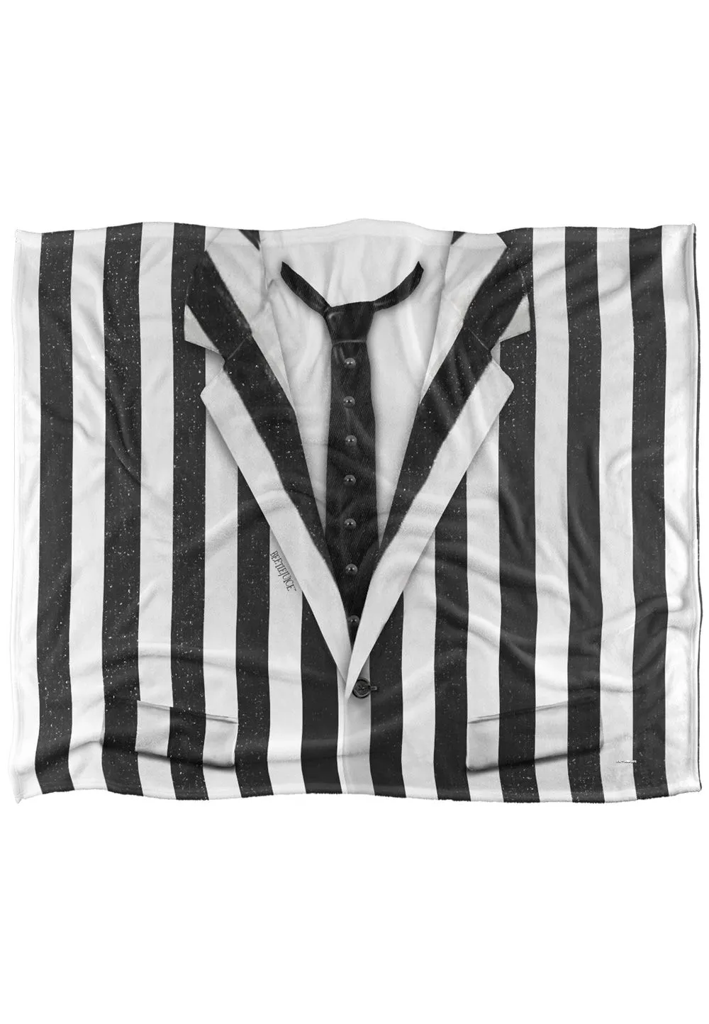 Beetlejuice Striped Suit Silky Touch Super Soft Throw Blanket 152 X 127 cm in White