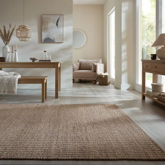 Flecked Braided Wool Rug 1