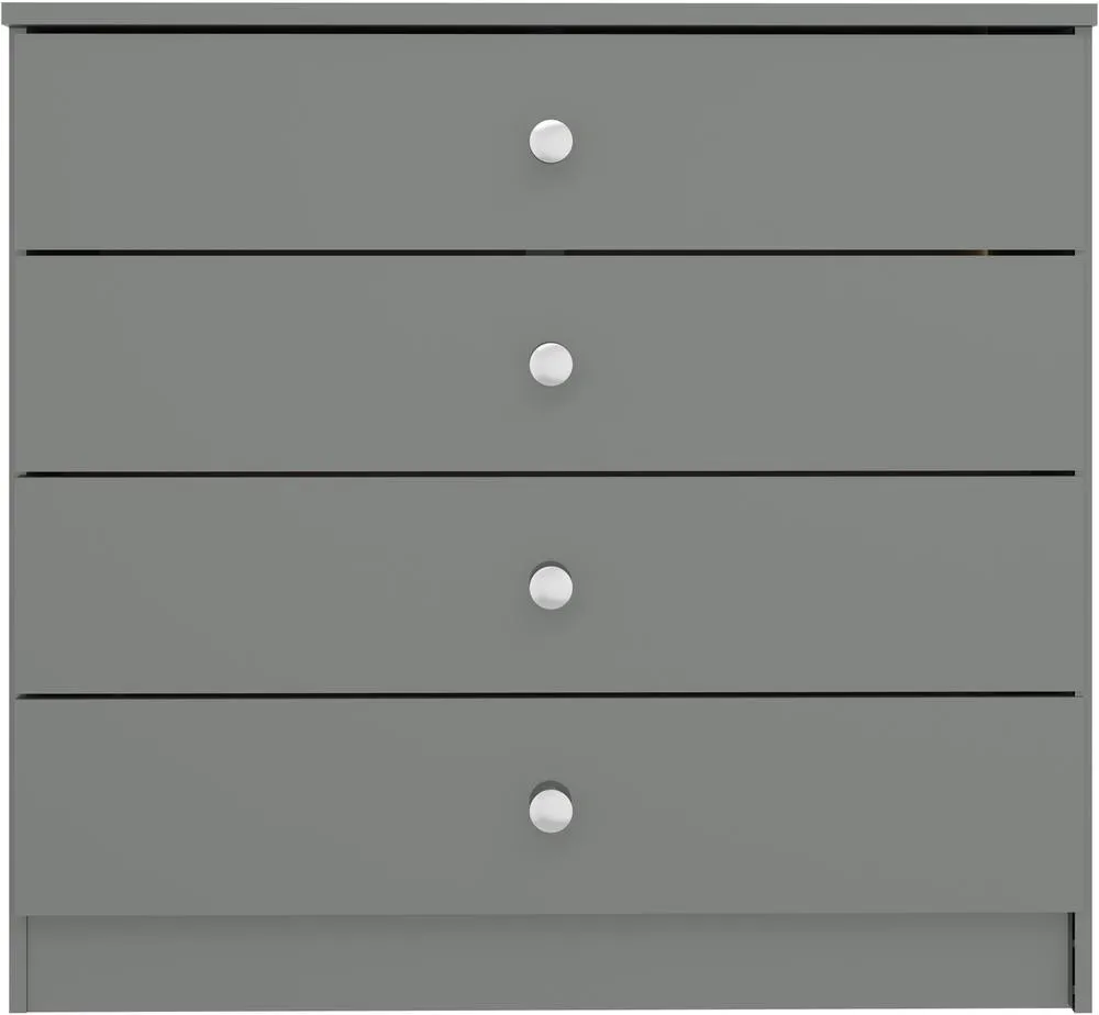 Seconique Denver 4 Drawer Chest in Grey 3
