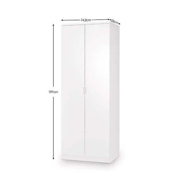 Manhattan Double Wardrobe, White 3