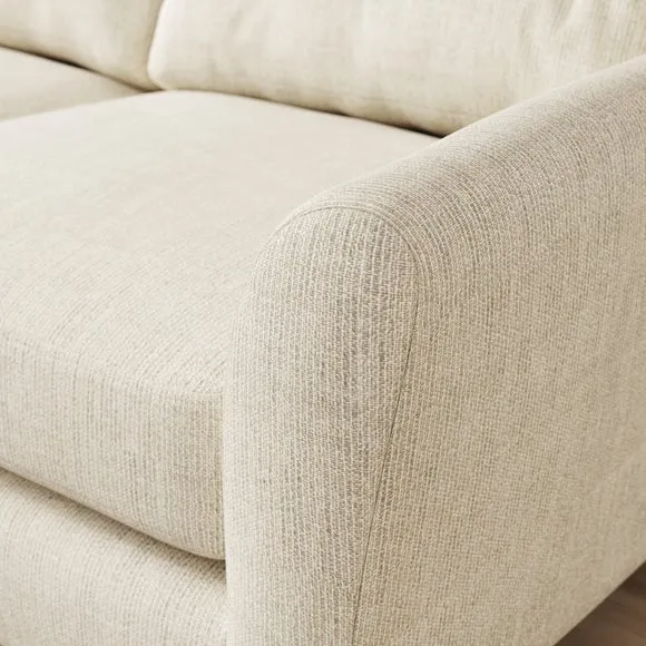 Sven Chunky Tonal Weave Large Corner Chaise Sofa 4