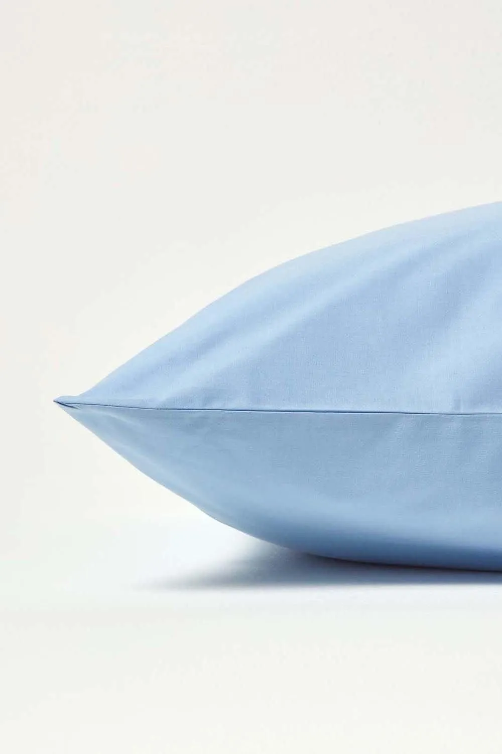 Homescapes Continental Egyptian Cotton Pillowcase 200 TC, 80 x 80 cm in Blue 2