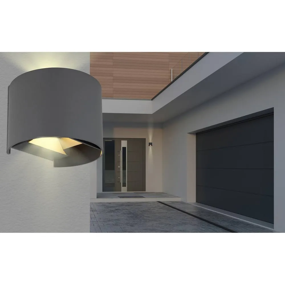 Netlighting Veronika Outdoor Up Down Wall Lamp Anthracite IP54 LED 3000K in Grey 5