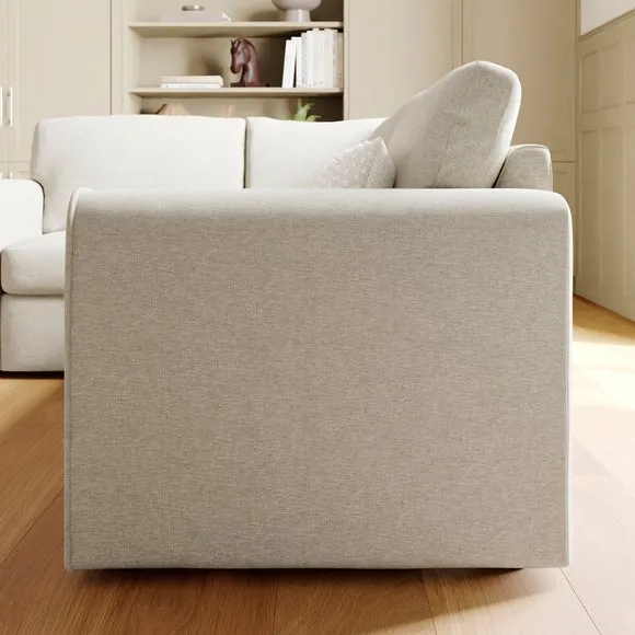 Abel Vintage Soft Chenille Corner Sofa 3