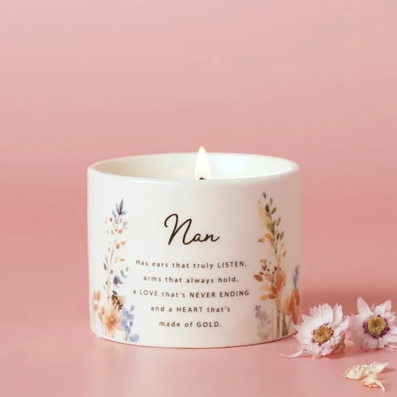 The Cottage Garden Ceramic Candle 100g Nan, Multi 2