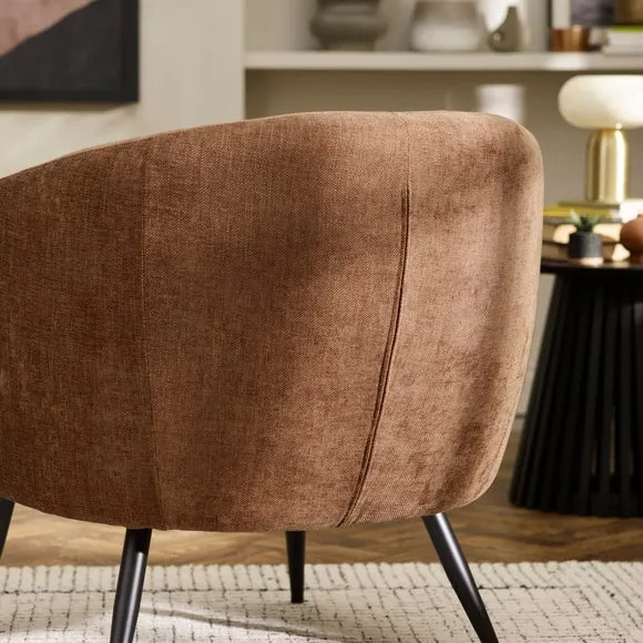 Dahlia Faux Linen Accent Chair 2