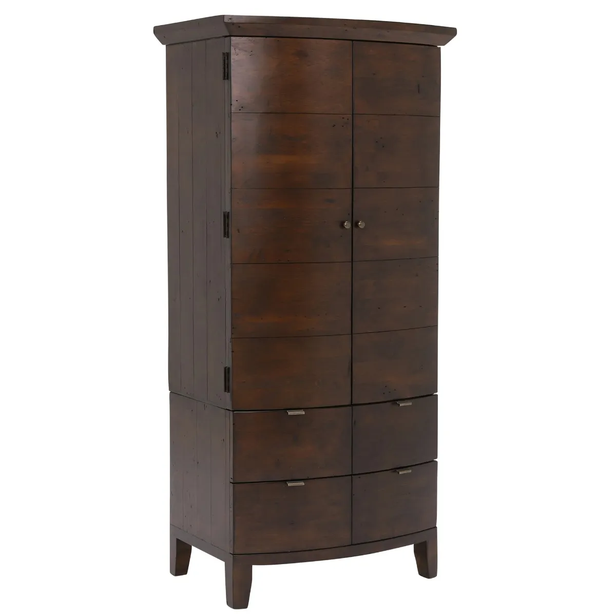 Navajos Reclaimed Wood Small Wardrobe, Chestnut