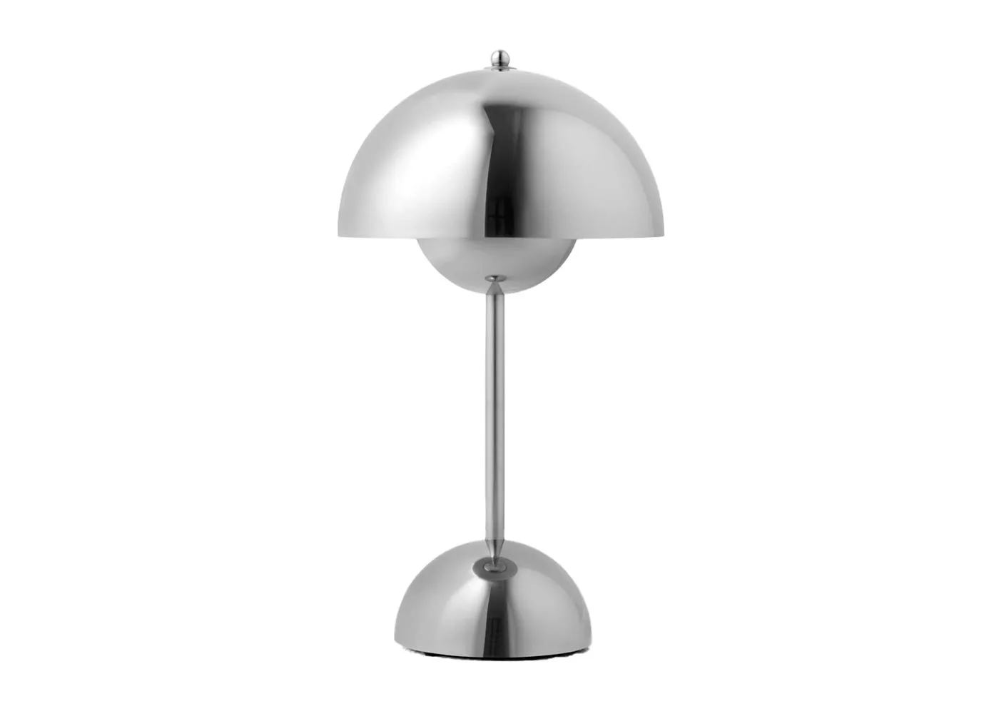 &Tradition Flowerpot LED Portable Table Lamp VP9 Chrome 1