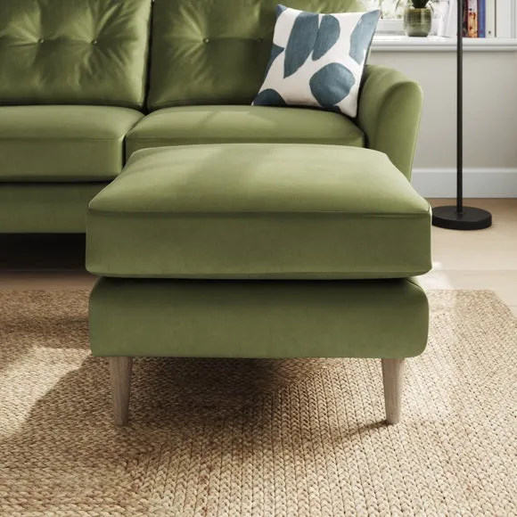 Sven Opulent Velvet Footstool 5