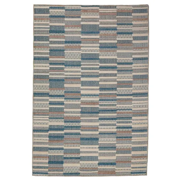 Patchwork Striped Washable Rug 5