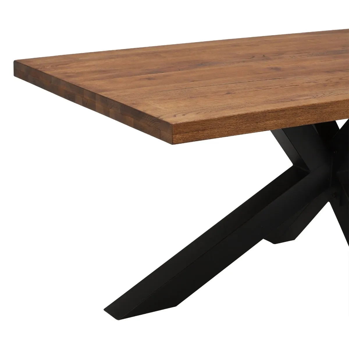 Navarro Star Dining Table 240Cm, Brown Oak | W240cm | Barker & Stonehouse 4