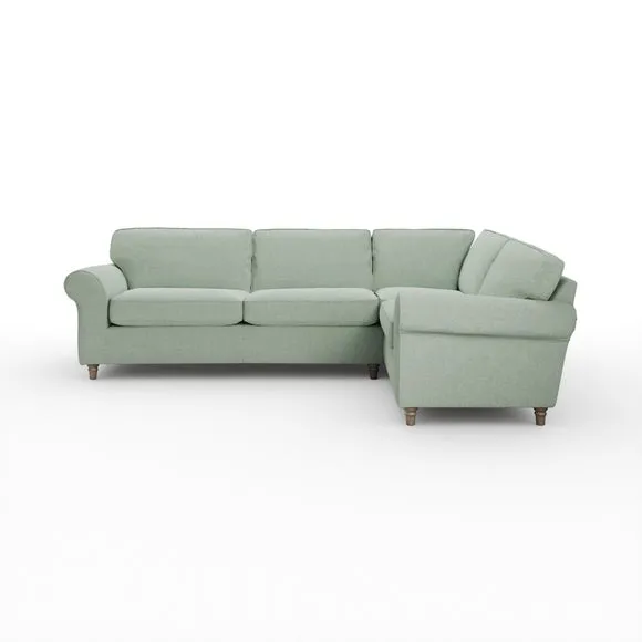 Flori Soft Chenille Corner Sofa 6