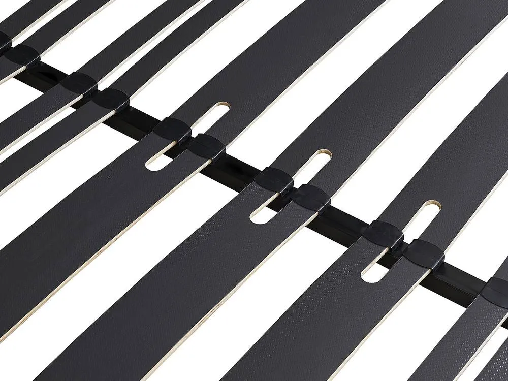 Vente-unique Slatted Frame Bed Base To Assemble 160 X 200 Cm - 2 X 15 Slats - 3 in Black 5