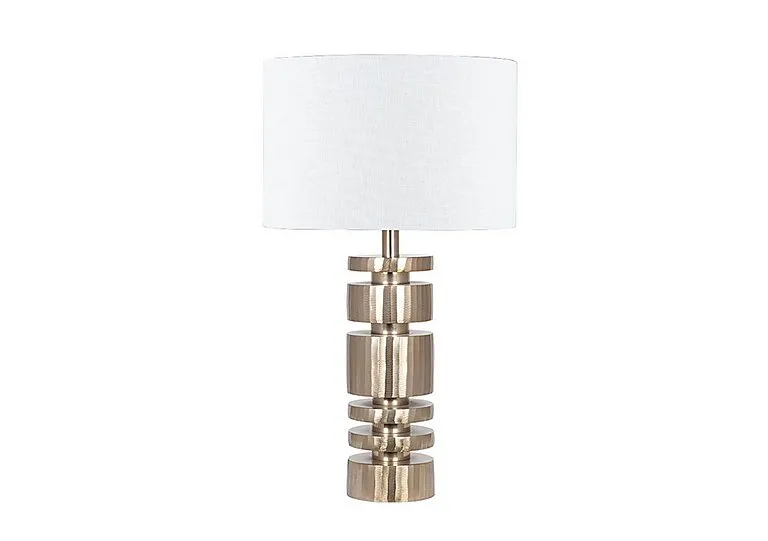 Elon Stacked Table Lamp - Champagne Gold