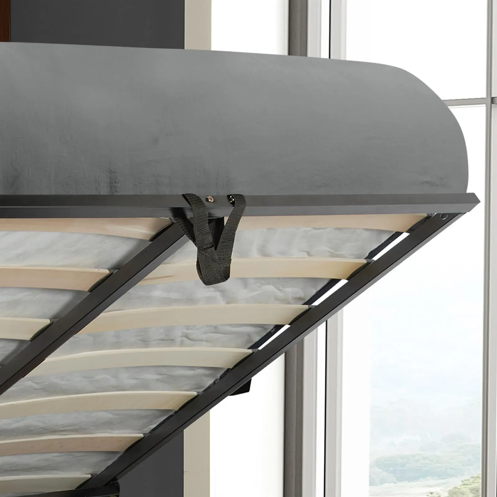 Birlea Ottoman Bed Frame Wooden Halfden in Grey 6