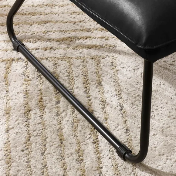 Saxon Faux Leather Lounge Chair 4
