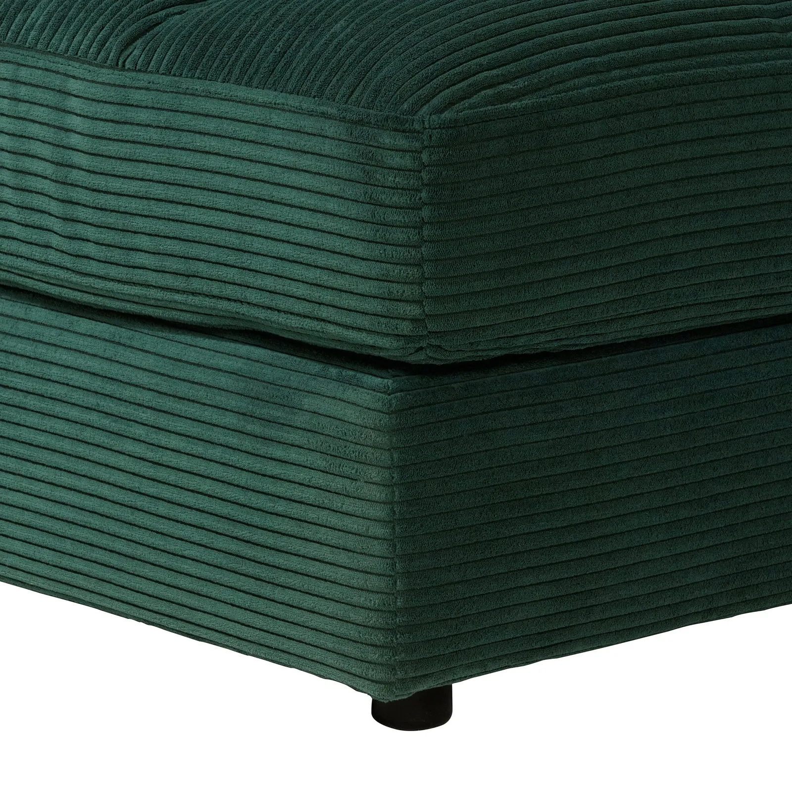Twain Large Long Armchair Armrest Left Modular Sofa, Green Fabric | Barker & Stonehouse 5
