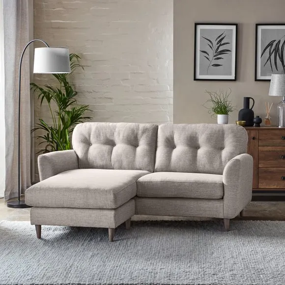 Sven Tonal Weave Reversible Corner Chaise Sofa 3