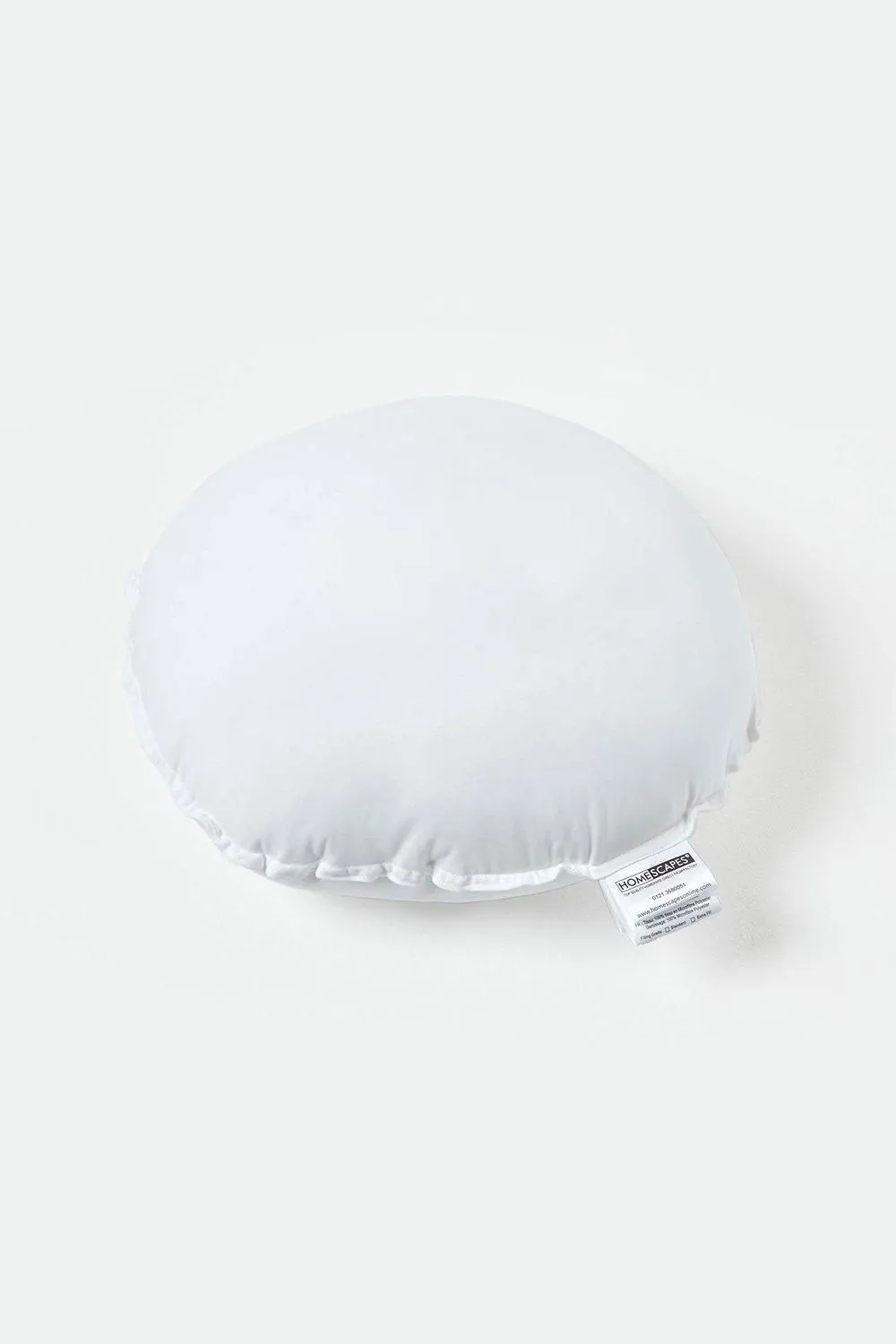 Homescapes Super Microfibre Round Shaped Cushion Pad - Cushion Filler & Inserts in White 4