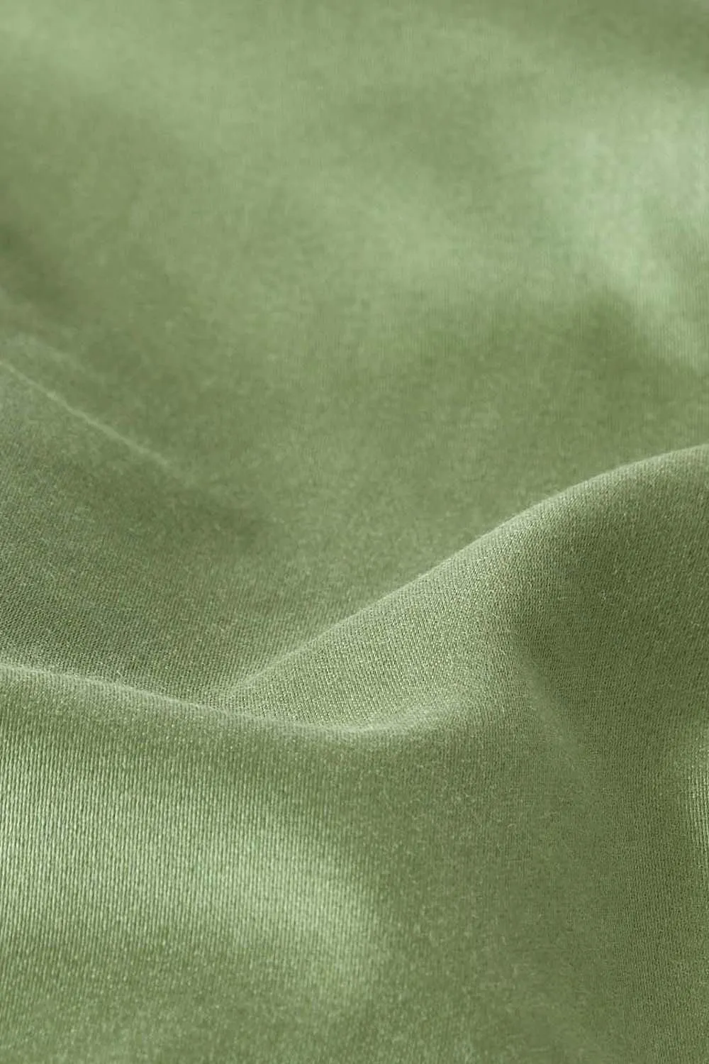 Homescapes Sateen Cotton Flat Sheet 400 TC in Green 2