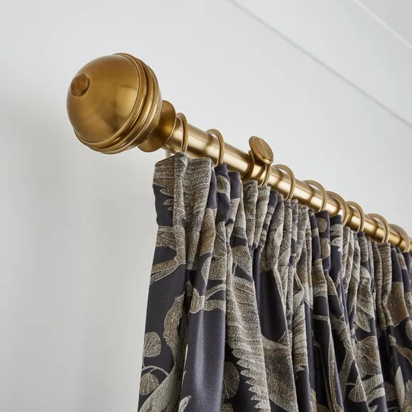 Traditional Ball Fixed Metal Curtain Pole with Rings 4