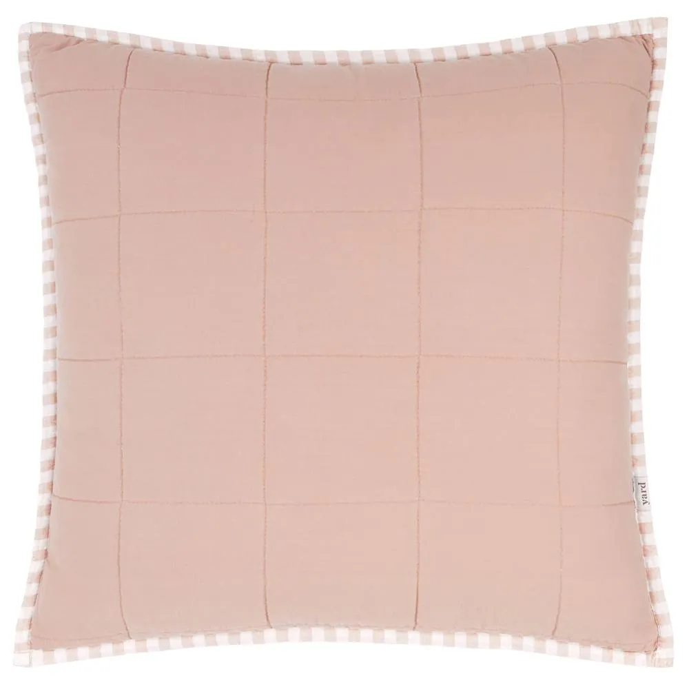 Yard Hebden Striped 100% Cotton Cushion in Pink 3