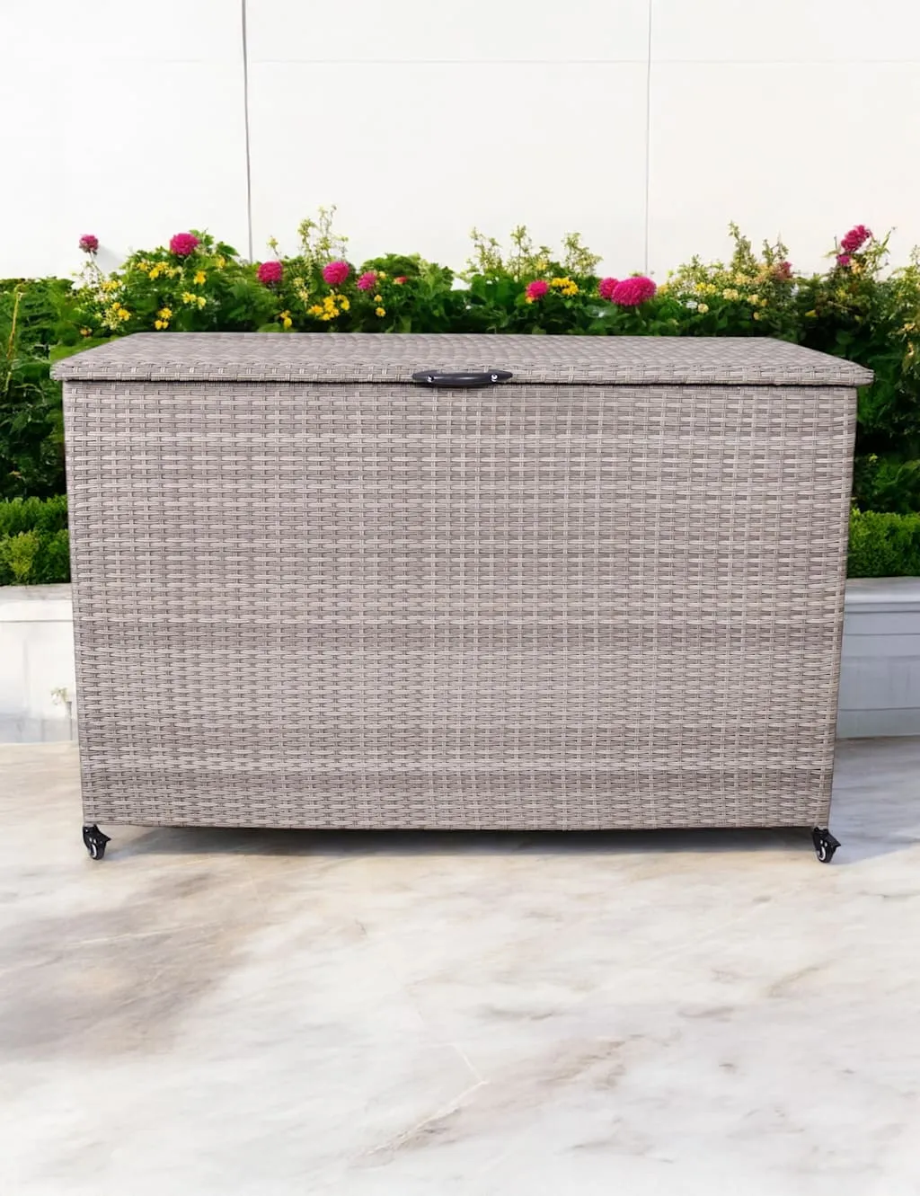Royalcraft Rattan Cushion Storage Box 510L Light Grey