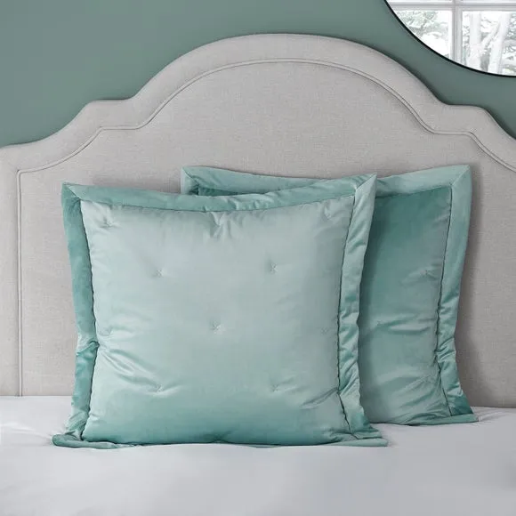 Dorma Burford Velvet Seafoam Pillow sham