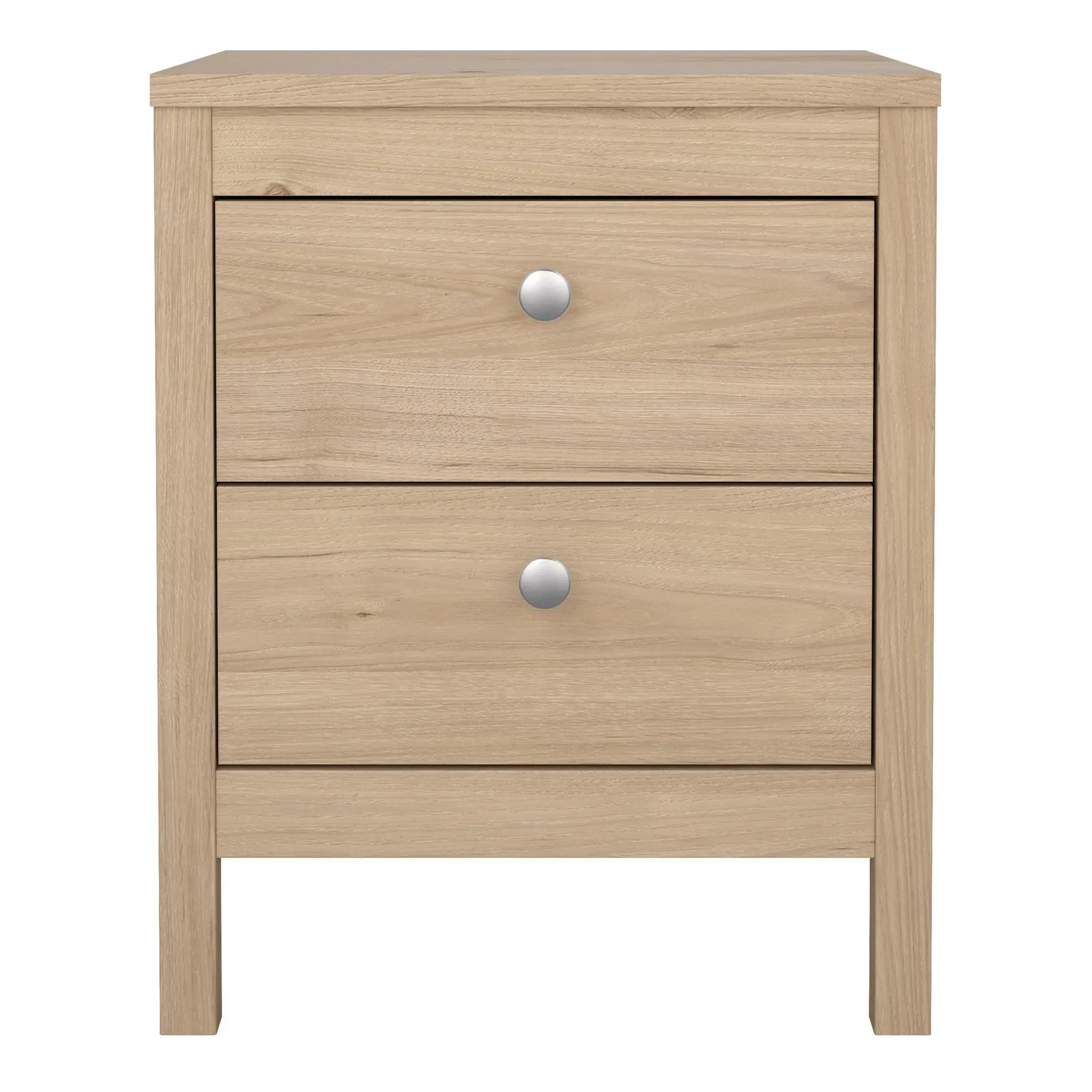 Furniture To Go Madrid Bedside Table 2 Drawers in Jackson Hickory Oak in Light Oak 2