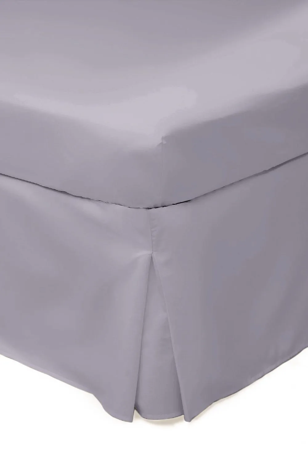 Belledorm Easy Care 200 Thread Count Cotton Polyester Percale Platform Valance in Pale Lilac 1