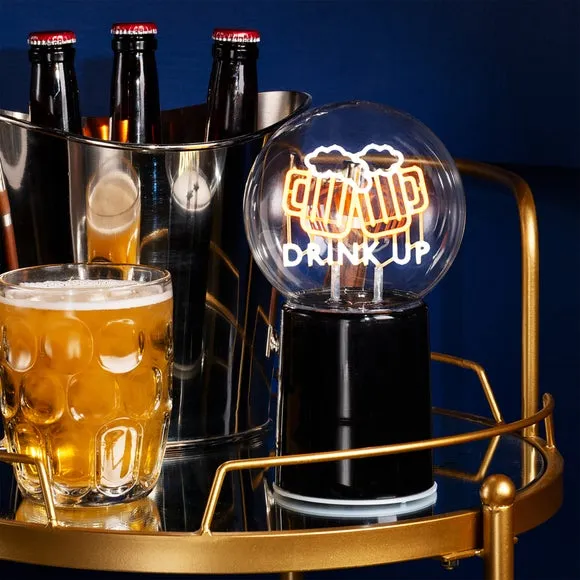 The Feel Good Club Signography Drink Up Neon Table Lamp